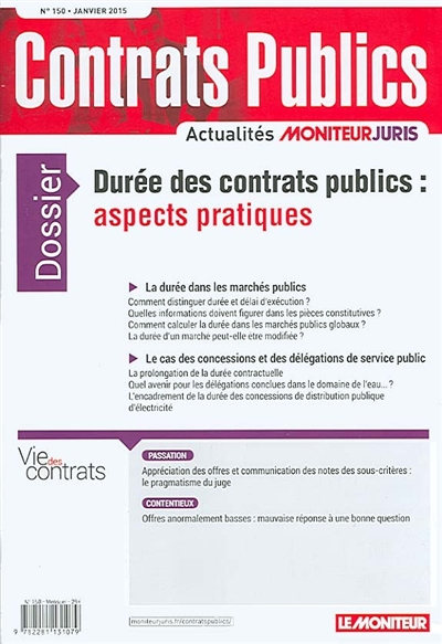 Contrats publics,...