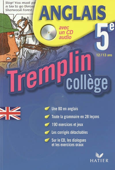 Tremplin collège, Anglais 5e, 12-13 ans