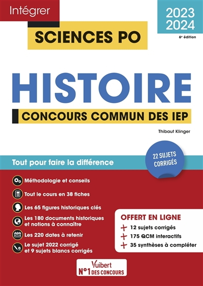 Histoire : concours commun des IEP, 2023-2024