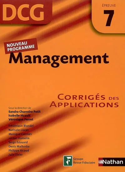 Management, DCG épreuve 7