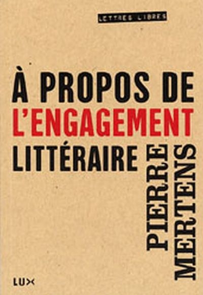 A propos de l'engagement littéraire