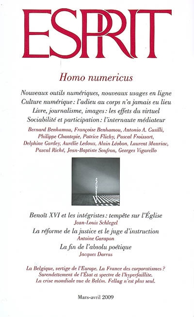 Esprit, n° 353. Homo numericus