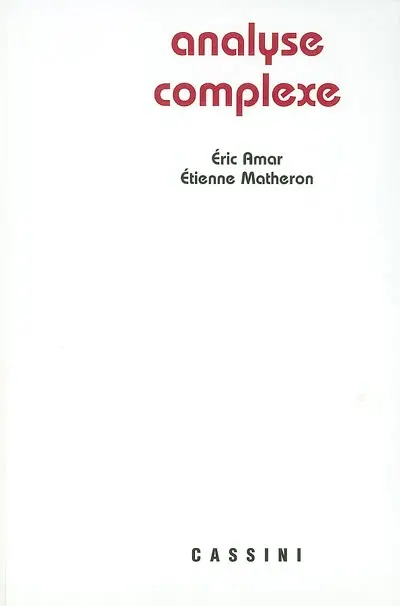 Analyse complexe