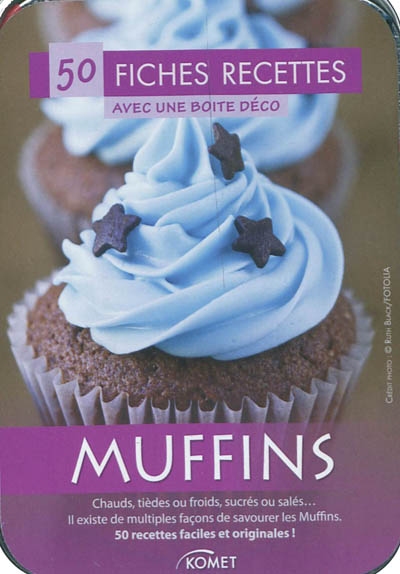 Muffins : 50 fiches recettes avec une boîte déco
