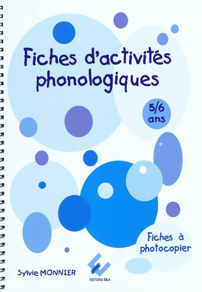 Fiches d'activités phonologiques : 5-6 ans