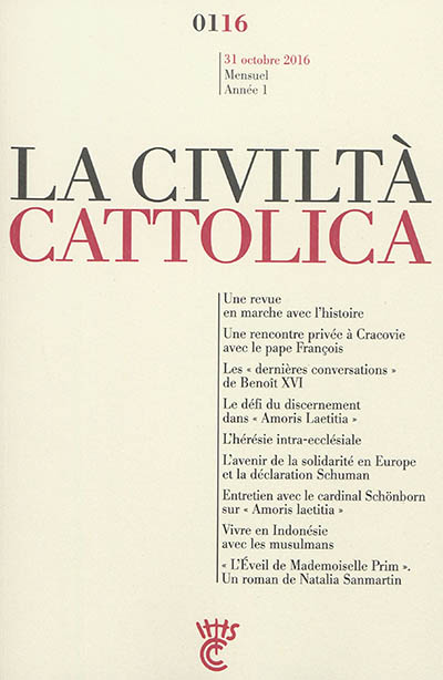 Civiltà cattolica (La), n° 1 (2016)