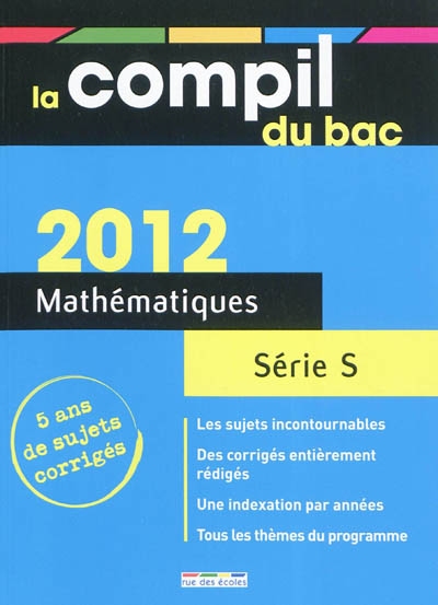 Mathématiques série S : 2012