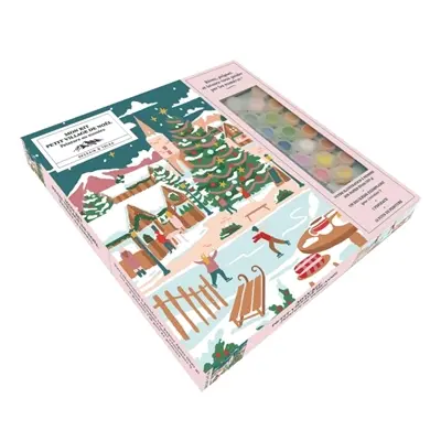 Mon kit le petit village de Noël : peinture au numéro
