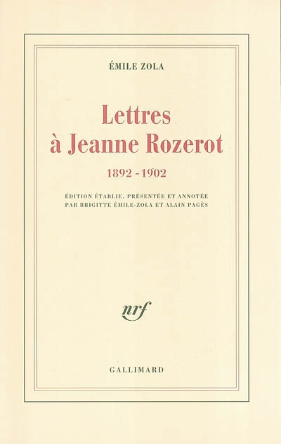 Lettres à Jeanne Rozerot : 1892-1902