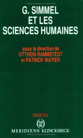 Georg Simmel et les sciences humaines : actes