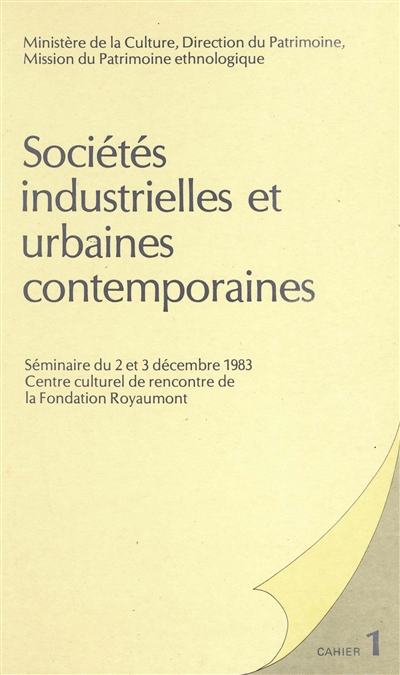 Sociétés industrielles et urbaines contemporaines