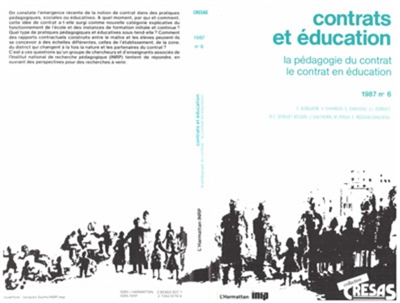 Contrats et éducation : la pédagogie du contrat, le contrat en éducation