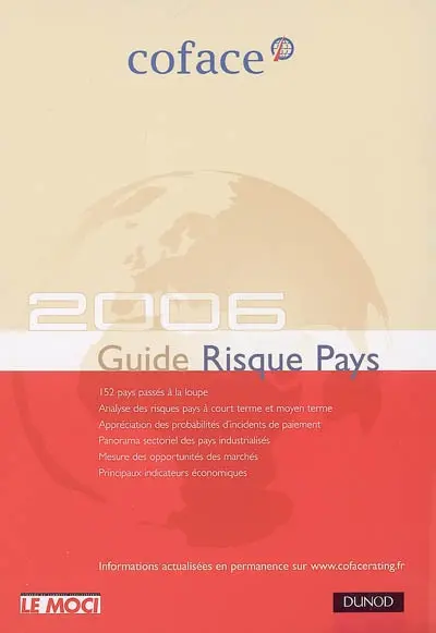 Guide risque pays 2006 : Europe, Amériques, Asie, Afrique du Nord, Proche et Moyen-Orient, Afrique subsaharienne : 152 pays à portée de main