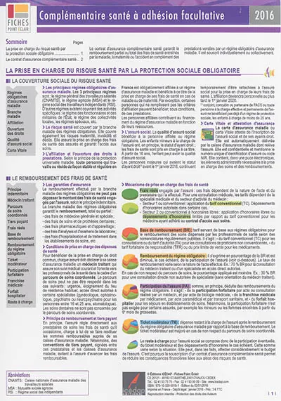 Complémentaire santé à adhésion facultative