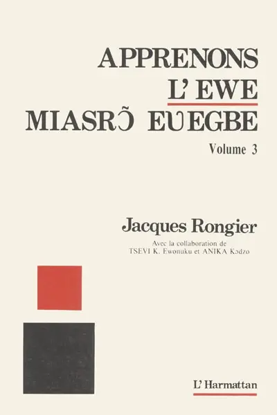 Apprenons l'éwé. Vol. 3