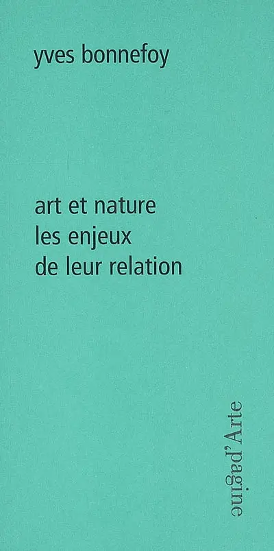 Art et nature : les enjeux de leur relation