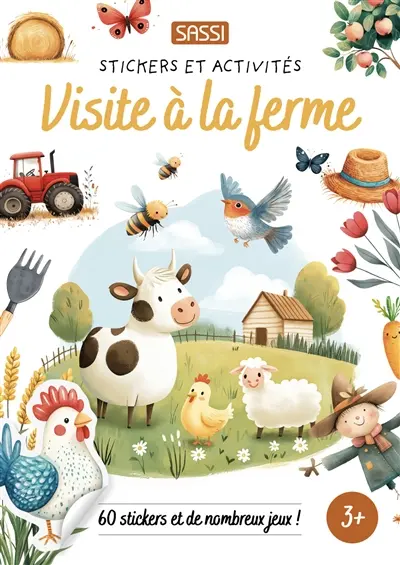 Visite à la ferme : 60 stickers et de nombreux jeux !