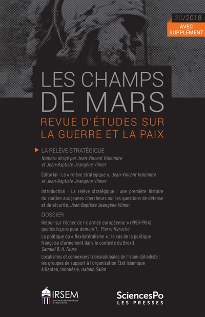 Champs de Mars (Les), n° 30. La relève stratégique