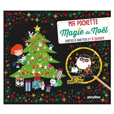 Ma pochette magie de Noël : cartes à gratter et à colorier