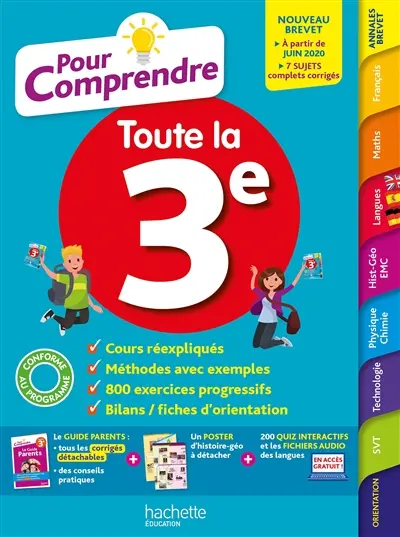 Pour comprendre toute la 3e : nouveau brevet : conforme au programme