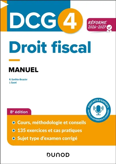 DCG 4, droit fiscal : manuel : réforme 2026 DCG 4, droit fiscal : manuel : réforme 2026