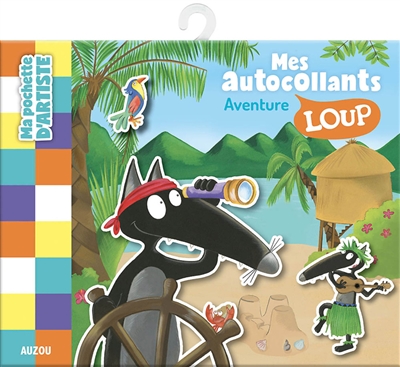 mes autocollants loup : aventure