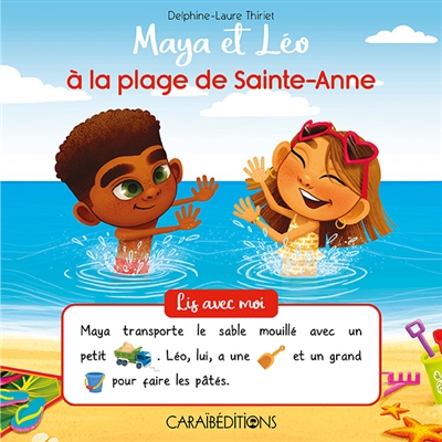 Maya et Léo à la plage de Sainte-Anne