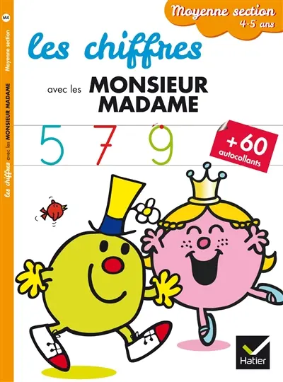 Les chiffres avec les Monsieur Madame : moyenne section, 4-5 ans