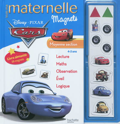 Toute ma maternelle magnets Cars, moyenne section, 4-5 ans