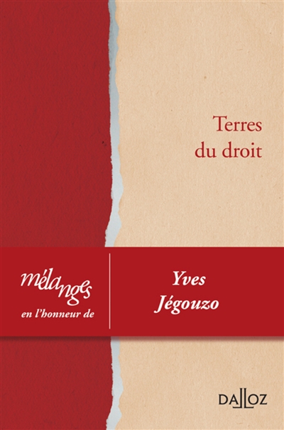 Terres du droit : mélanges en l'honneur de Yves Jégouzo