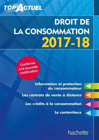 Droit de la consommation : 2017-18