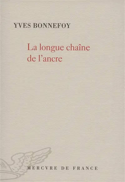 La longue chaîne de l'ancre