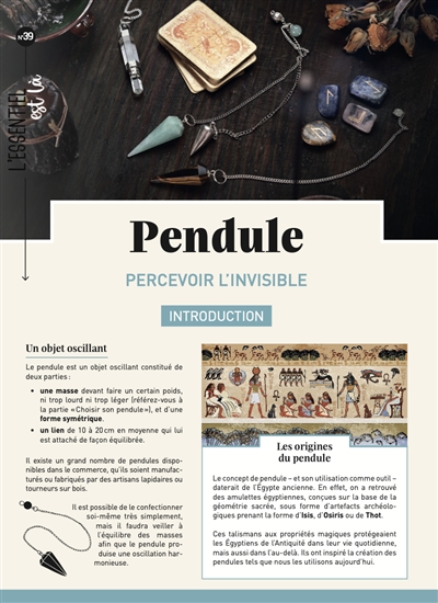 Pendule : percevoir l'invisible