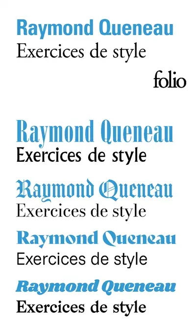 Exercices de style
