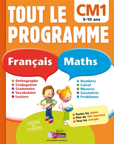 Tout le programme français-maths, CM1
