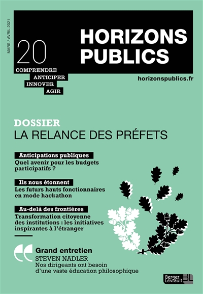 Horizons publics : comprendre, anticiper, innover, agir, n° 20. La relance des préfets