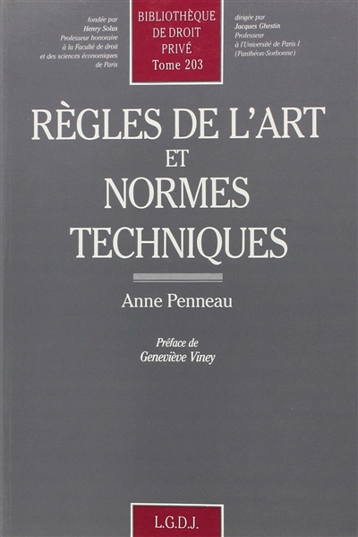 Règles de l'art et normes techniques