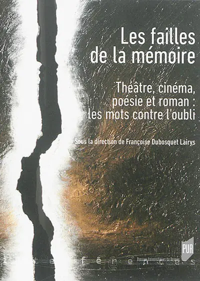 Les failles de la mémoire : théâtre, cinéma, poésie et roman : les mots contre l'oubli