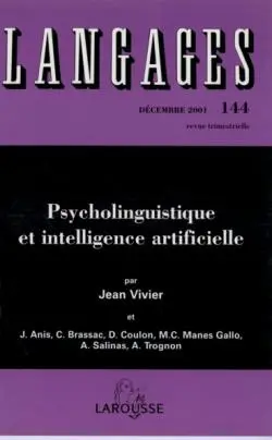 Langages, n° 144. Psycholinguistique et intelligence artificielle