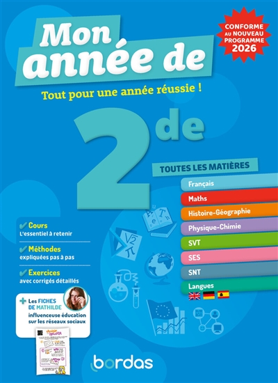 Mon année de 2de, toutes...