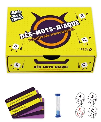 Dés-mots-niaque : lance les dés, trouve les mots