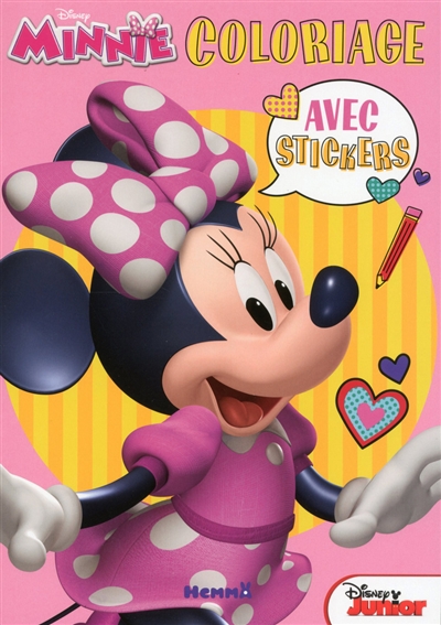 Minnie : coloriage avec stickers