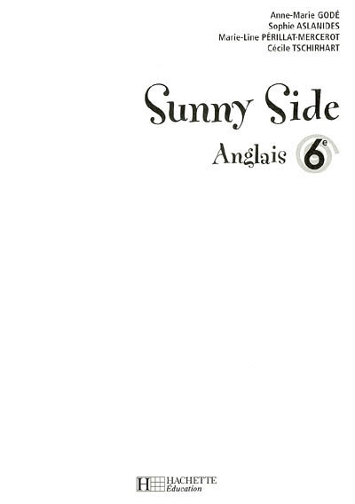 Sunny side, anglais 6e : transparents