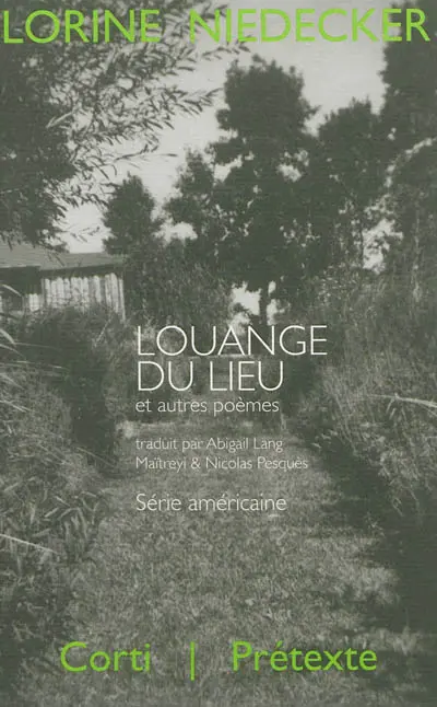 Louange du lieu et autres poèmes
