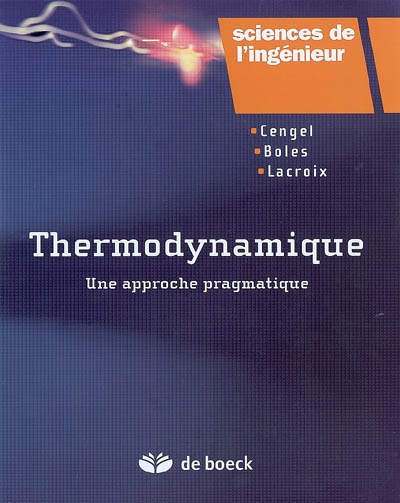 Thermodynamique : une approche pragmatique
