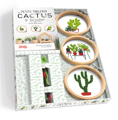 Petits tableaux de cactus à broder : 30 jolis modèles à encadrer