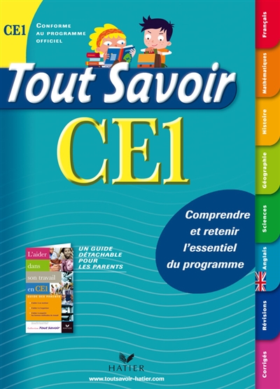 Tout savoir CE1