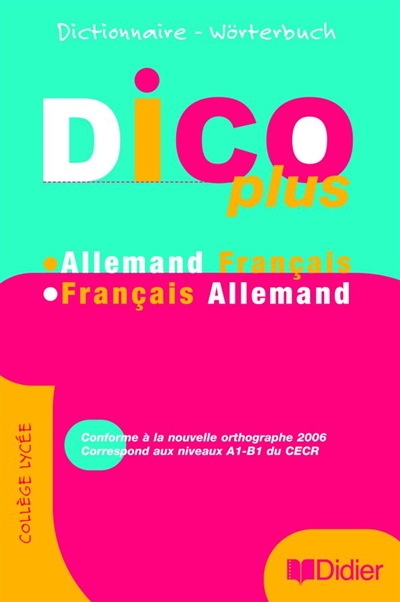 Dicoplus : dictionnaire allemand-français, français-allemand