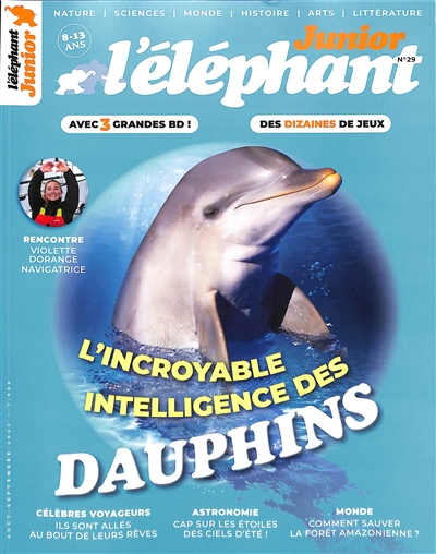 L'Eléphant junior, n° 29. L'incroyable intelligence des dauphins