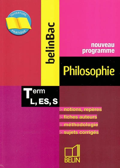 Philosophie term L, ES, S : nouveau programme